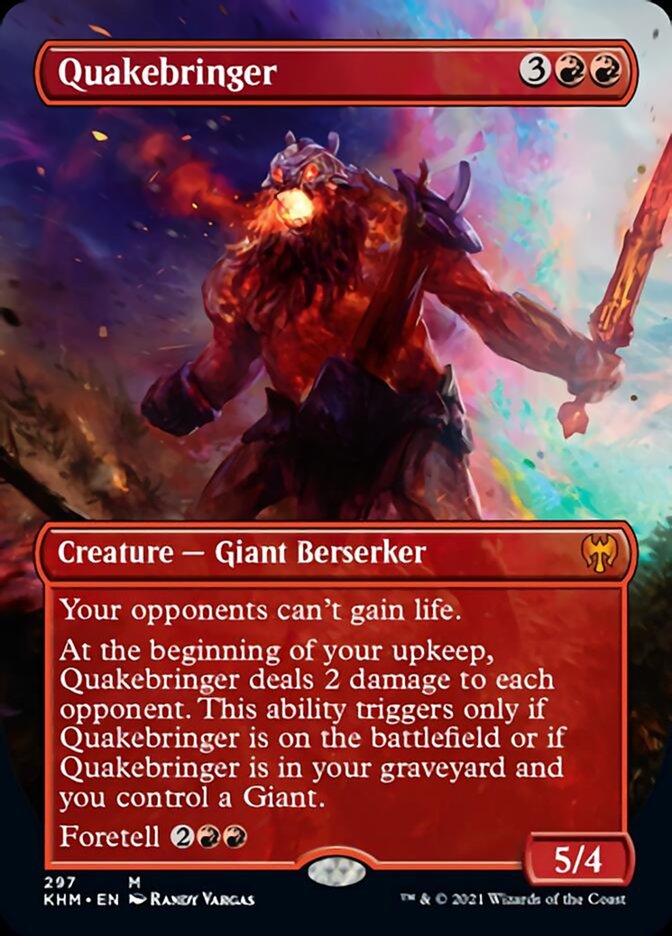 Quakebringer (Borderless Alternate Art) [Kaldheim] | Gamers Paradise