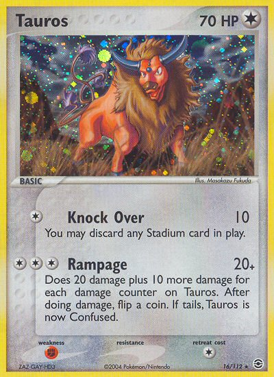 Tauros (16/112) [EX: FireRed & LeafGreen] | Gamers Paradise
