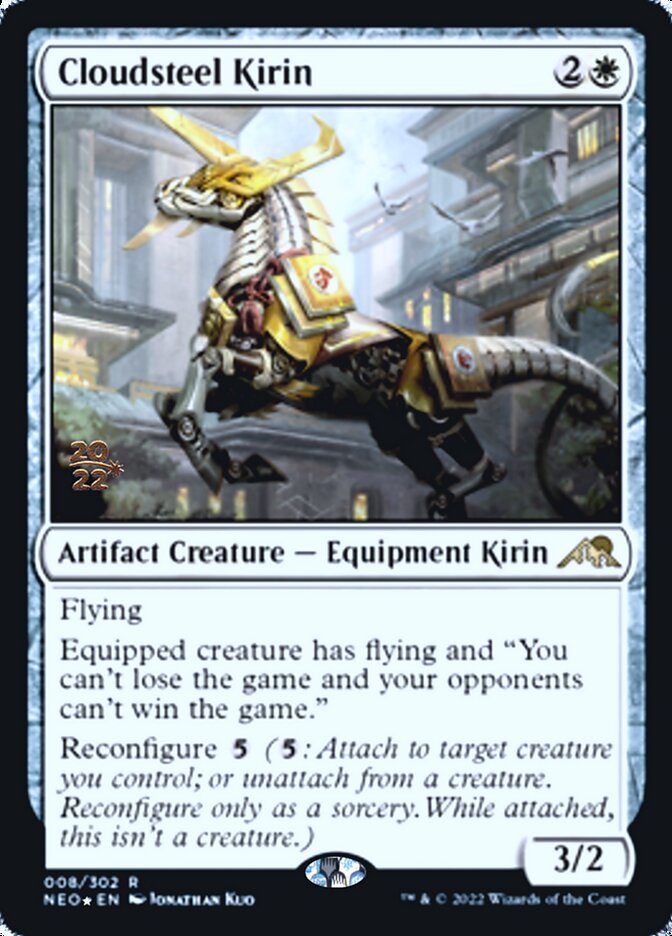 Cloudsteel Kirin [Kamigawa: Neon Dynasty Prerelease Promos] | Gamers Paradise