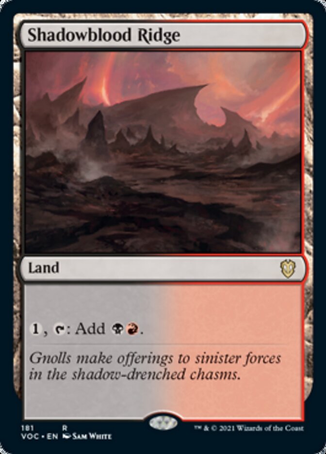 Shadowblood Ridge [Innistrad: Crimson Vow Commander] | Gamers Paradise