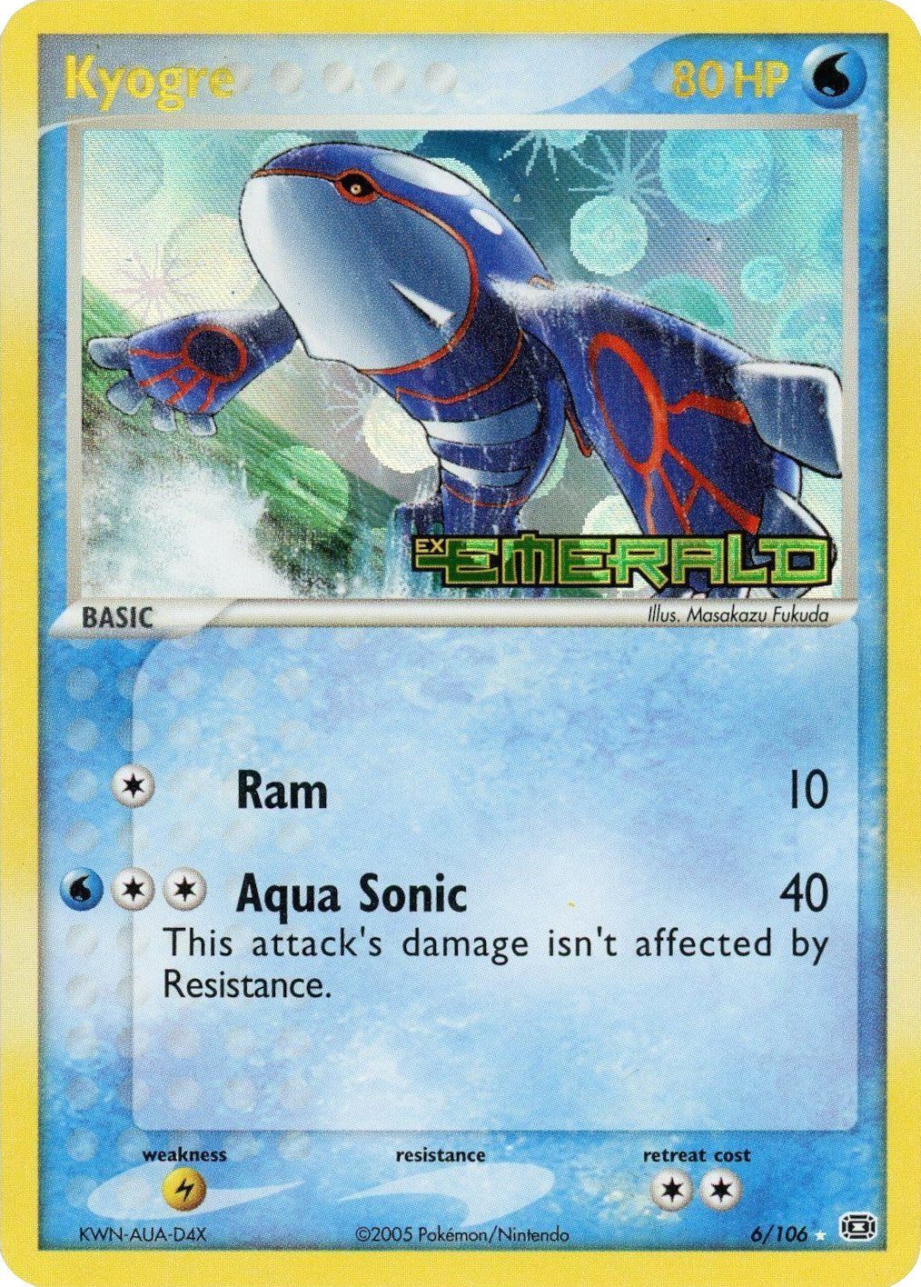 Kyogre (6/106) (Stamped) [EX: Emerald] | Gamers Paradise
