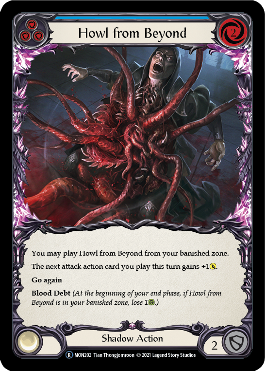Howl from Beyond (Blue) [U-MON202-RF] Unlimited Rainbow Foil | Gamers Paradise