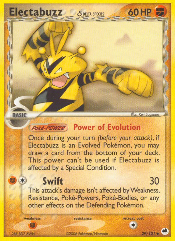 Electabuzz (29/101) (Delta Species) [EX: Dragon Frontiers] | Gamers Paradise