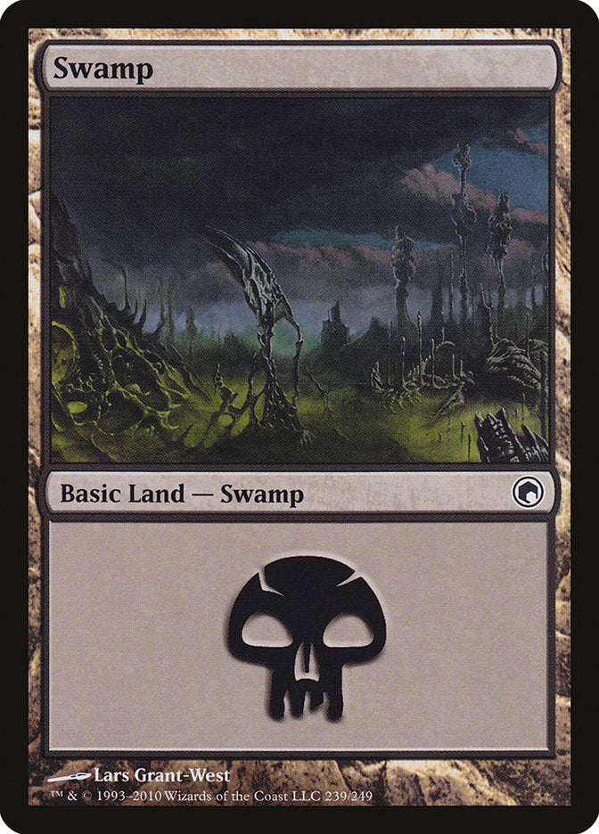 Swamp (239) [Scars of Mirrodin] | Gamers Paradise