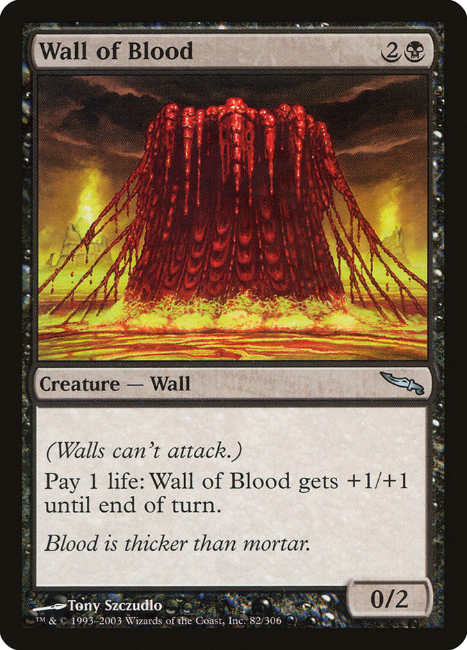 Wall of Blood [Mirrodin] | Gamers Paradise