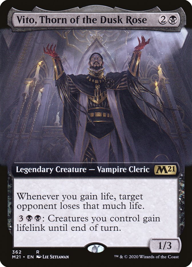 Vito, Thorn of the Dusk Rose (Extended Art) [Core Set 2021] | Gamers Paradise