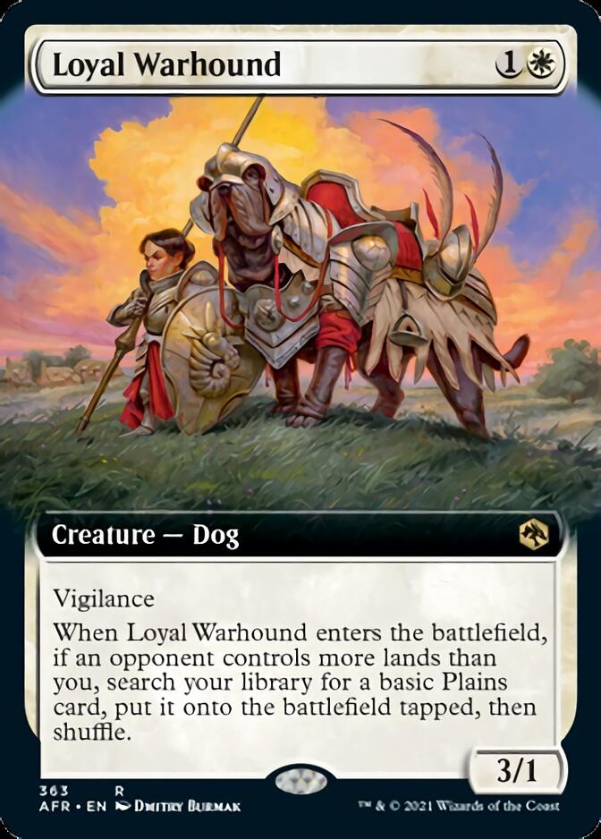Loyal Warhound (Extended Art) [Dungeons & Dragons: Adventures in the Forgotten Realms] | Gamers Paradise