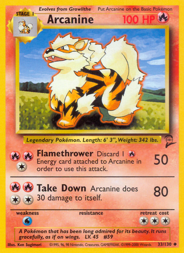 Arcanine (33/130) [Base Set 2] | Gamers Paradise