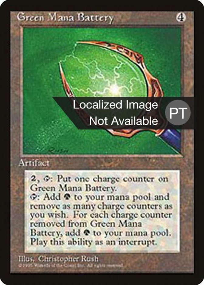 Green Mana Battery [Fourth Edition (Foreign Black Border)] | Gamers Paradise