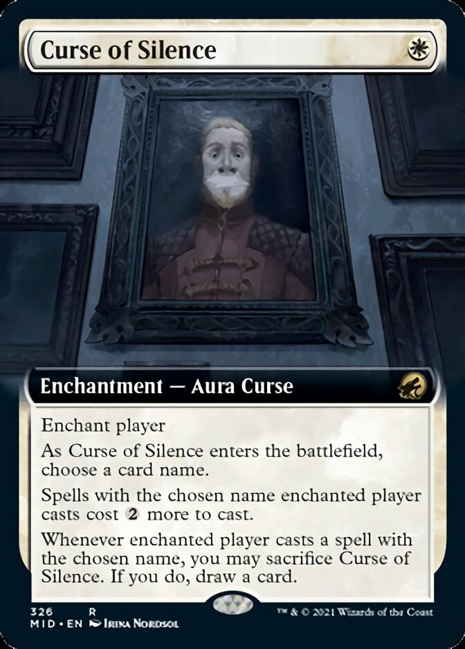 Curse of Silence (Extended Art) [Innistrad: Midnight Hunt] | Gamers Paradise