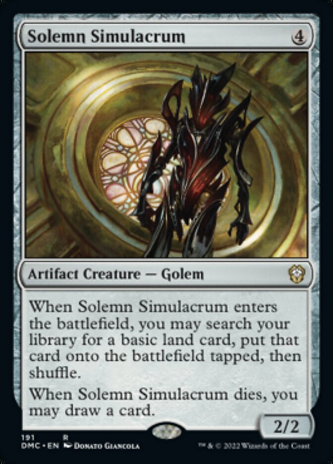 Solemn Simulacrum [Dominaria United Commander] | Gamers Paradise