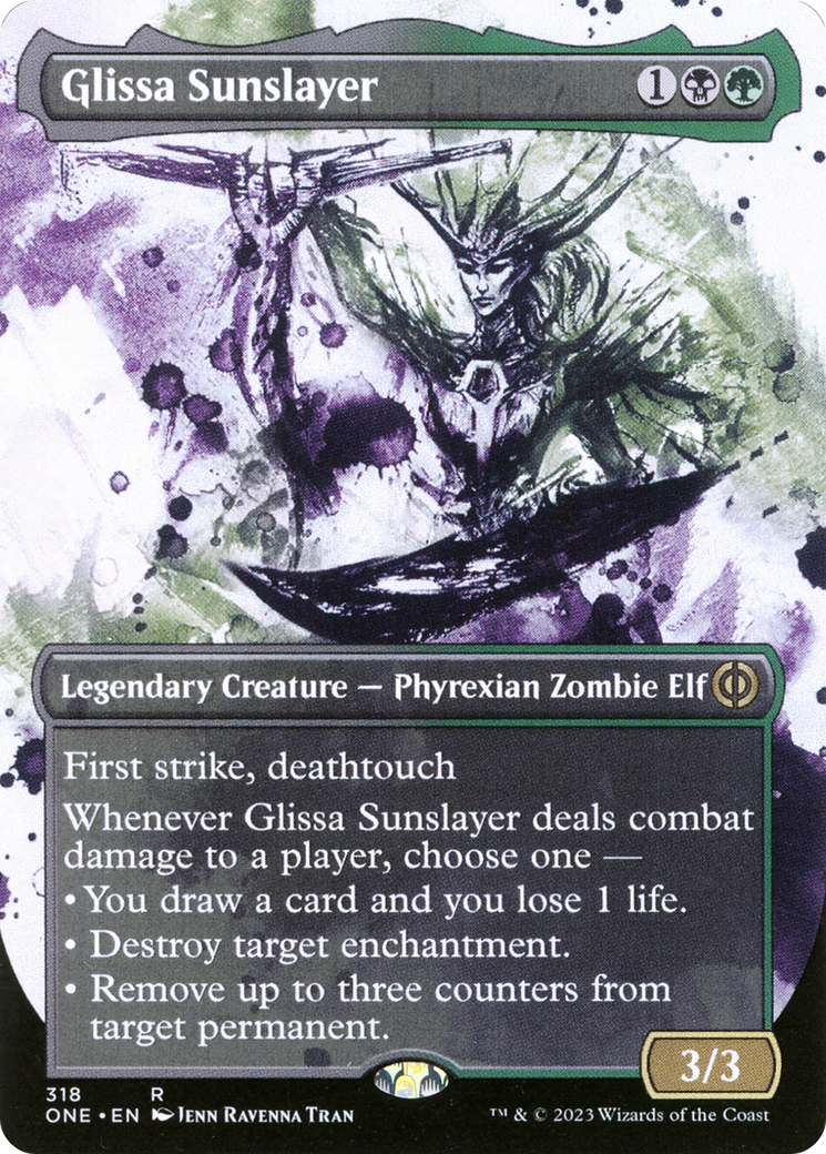 Glissa Sunslayer (Borderless Ichor) [Phyrexia: All Will Be One] | Gamers Paradise