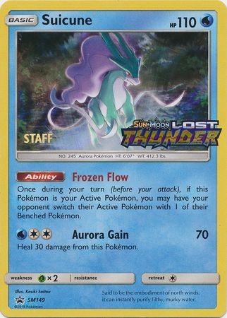 Suicune (SM149) (Staff Prerelease Promo) [Sun & Moon: Black Star Promos] | Gamers Paradise