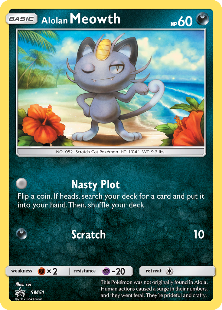 Alolan Meowth (SM51) [Sun & Moon: Black Star Promos] | Gamers Paradise