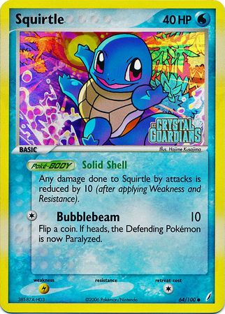 Squirtle (64/100) (Stamped) [EX: Crystal Guardians] | Gamers Paradise