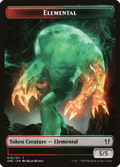 Elemental (008) // Elemental (010) Double-Sided Token [Zendikar Rising Commander Tokens] | Gamers Paradise