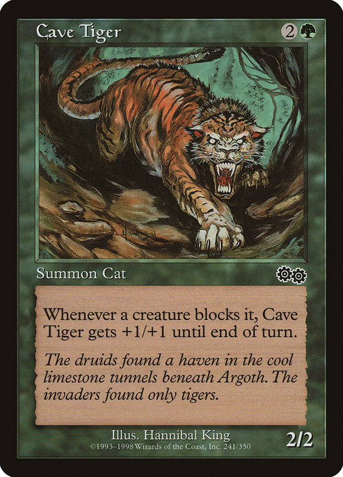 Cave Tiger [Urza's Saga] | Gamers Paradise