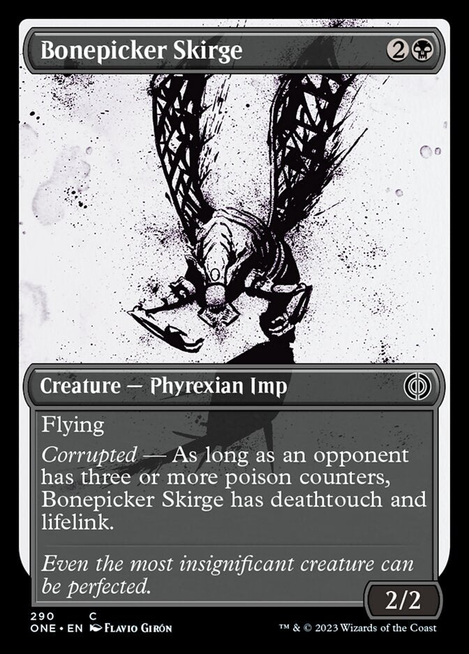 Bonepicker Skirge (Showcase Ichor) [Phyrexia: All Will Be One] | Gamers Paradise