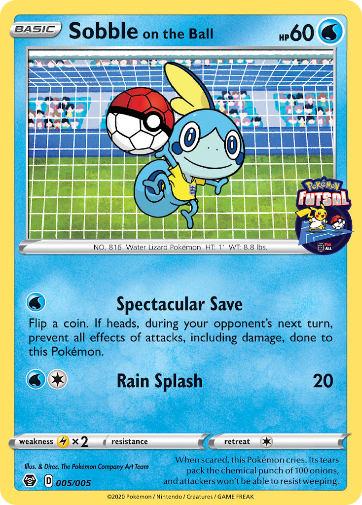 Sobble on the Ball (005/005) [Pokemon Futsal Collection] | Gamers Paradise