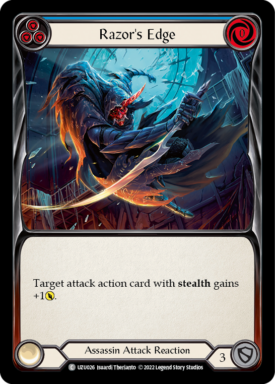 Razor's Edge (Blue) [UZU026] (Outsiders Uzuri Blitz Deck) | Gamers Paradise