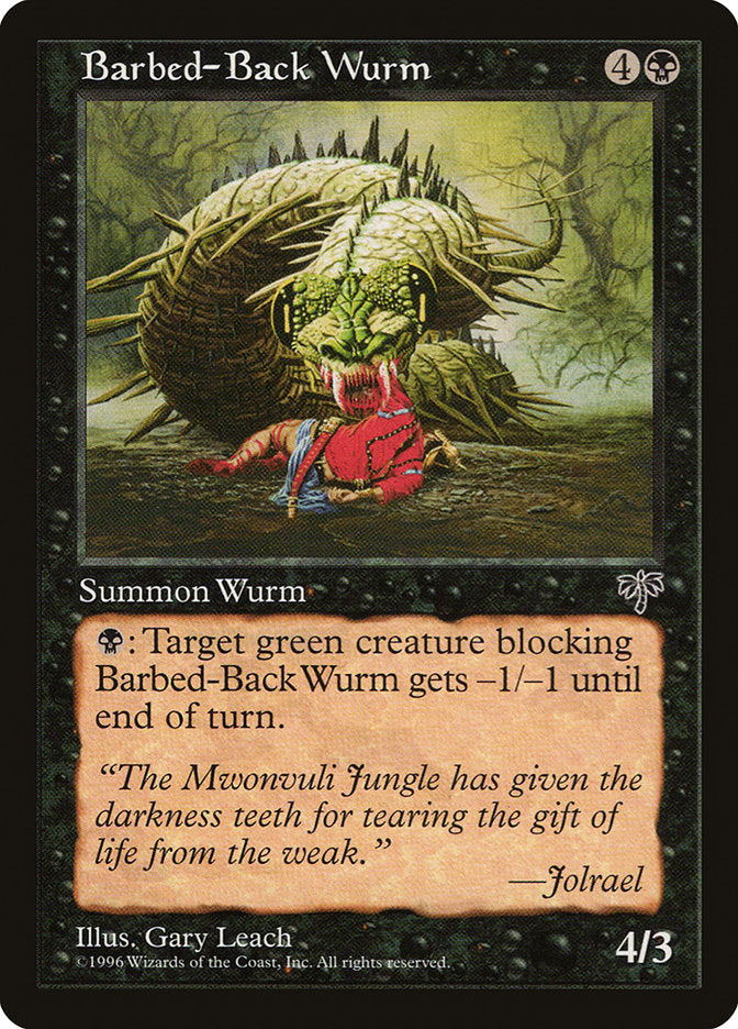 Barbed-Back Wurm [Mirage] | Gamers Paradise