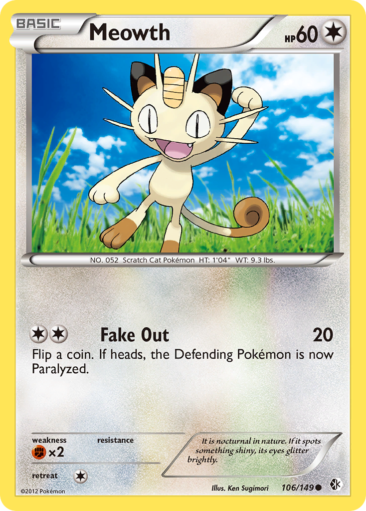 Meowth (106/149) [Black & White: Boundaries Crossed] | Gamers Paradise