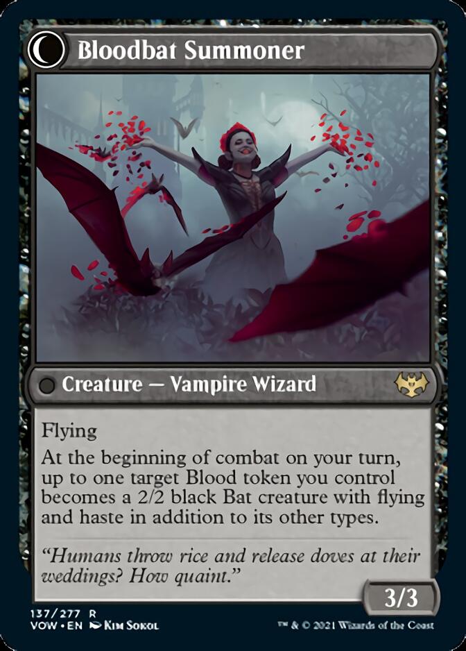 Voldaren Bloodcaster // Bloodbat Summoner [Innistrad: Crimson Vow] | Gamers Paradise