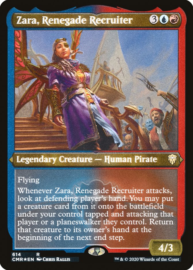 Zara, Renegade Recruiter (Etched) [Commander Legends] | Gamers Paradise