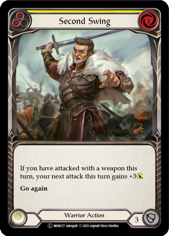 Second Swing (Yellow) [U-MON117-RF] Unlimited Rainbow Foil | Gamers Paradise