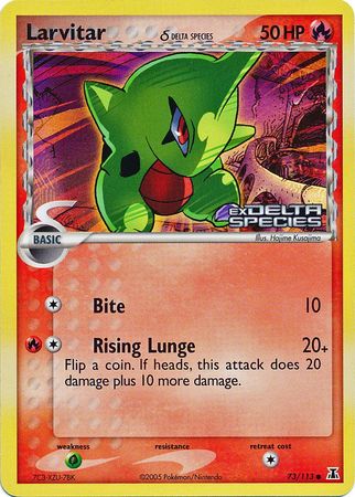 Larvitar (73/113) (Delta Species) (Stamped) [EX: Delta Species] | Gamers Paradise