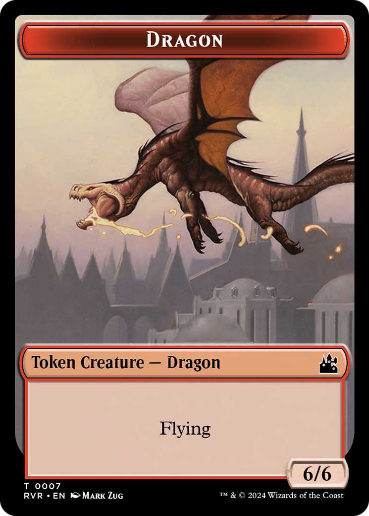 Bird // Dragon Double-Sided Token [Ravnica Remastered Tokens] | Gamers Paradise