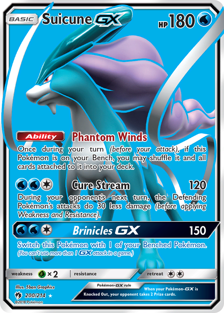 Suicune GX (200/214) [Sun & Moon: Lost Thunder] | Gamers Paradise