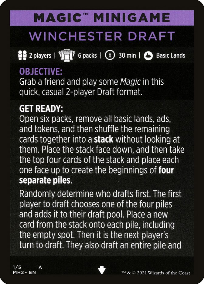 Winchester Draft (Magic Minigame) [Modern Horizons 2 Minigame] | Gamers Paradise