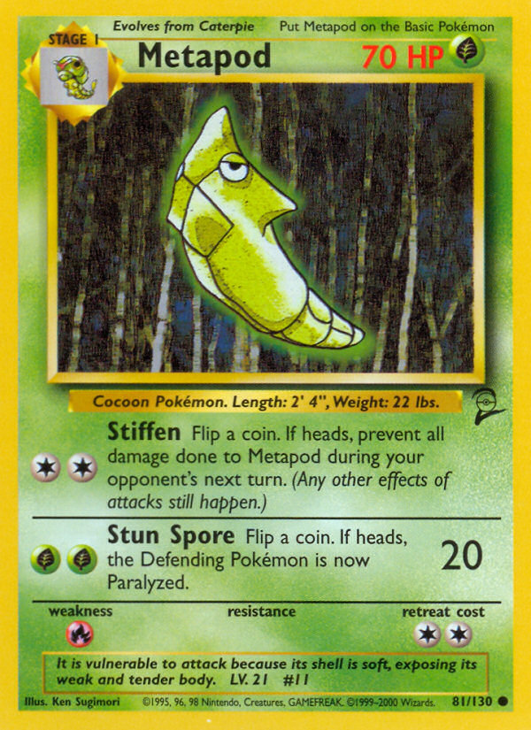 Metapod (81/130) [Base Set 2] | Gamers Paradise