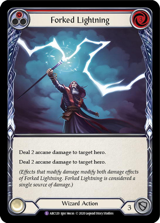 Forked Lightning [U-ARC120] Unlimited Rainbow Foil | Gamers Paradise