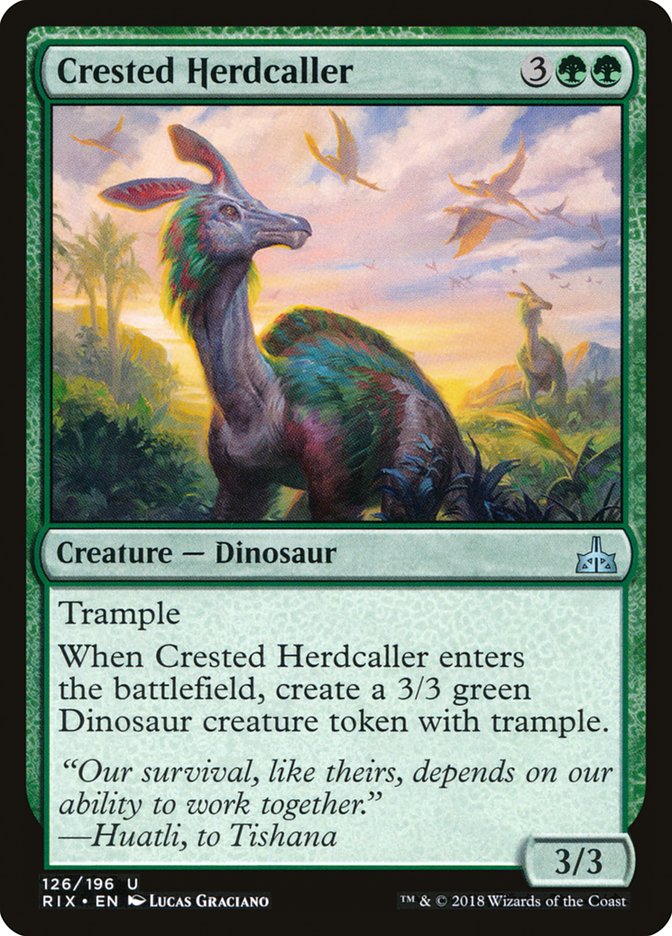 Crested Herdcaller [Rivals of Ixalan] | Gamers Paradise