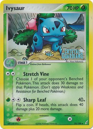 Ivysaur (35/100) (Stamped) [EX: Crystal Guardians] | Gamers Paradise