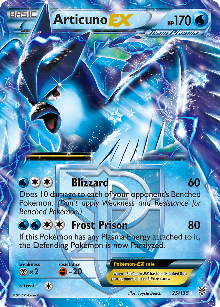 Articuno EX (25/135) [Black & White: Plasma Storm] | Gamers Paradise