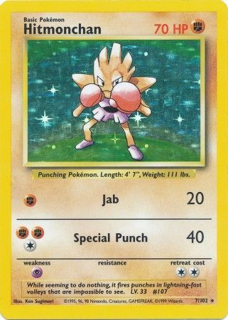 Hitmonchan (7/102) [Base Set Unlimited] | Gamers Paradise