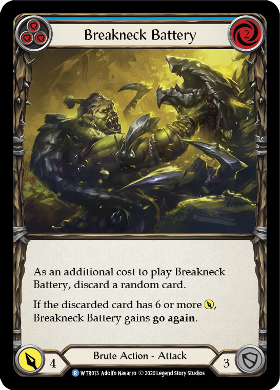Breakneck Battery (Blue) [U-WTR013] (Welcome to Rathe Unlimited)  Unlimited Rainbow Foil | Gamers Paradise