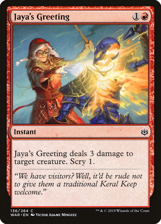 Jaya's Greeting [War of the Spark] | Gamers Paradise