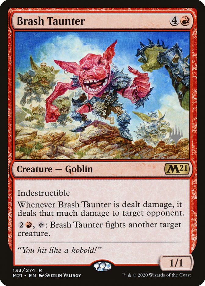 Brash Taunter (Promo Pack) [Core Set 2021 Promos] | Gamers Paradise