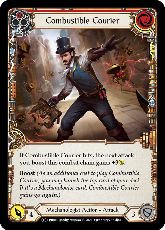 Combustible Courier (Red) [U-CRU109] Unlimited Normal | Gamers Paradise