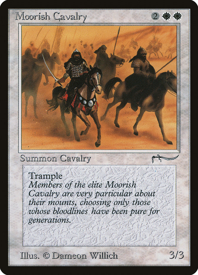 Moorish Cavalry (Dark Mana Cost) [Arabian Nights] | Gamers Paradise
