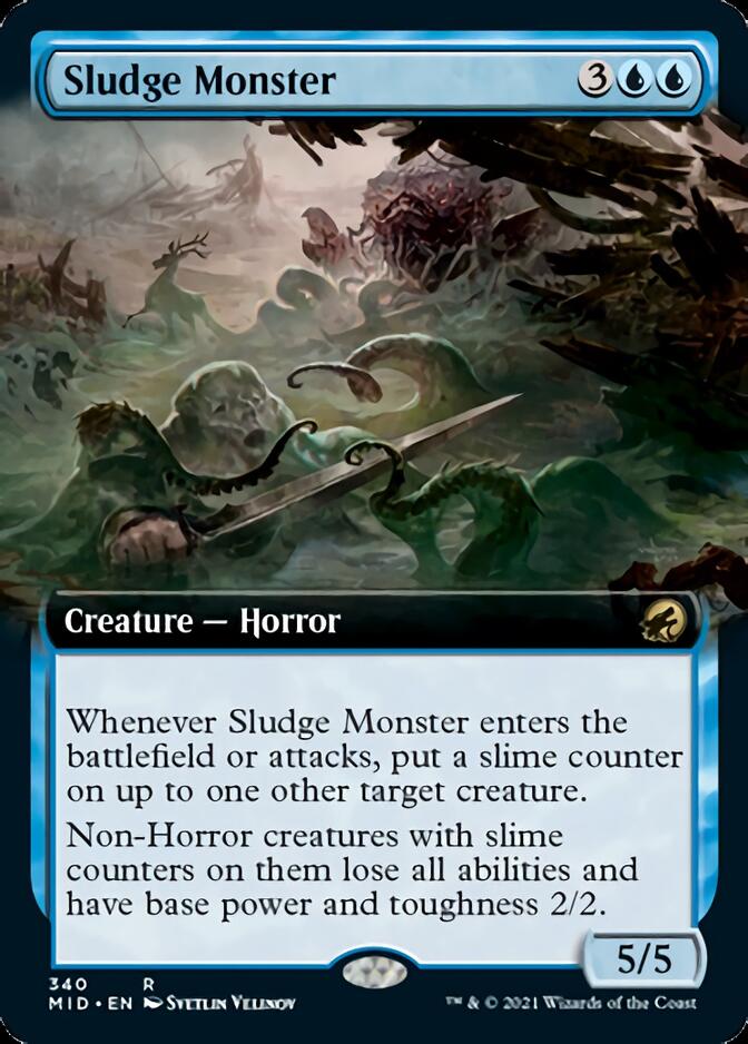 Sludge Monster (Extended Art) [Innistrad: Midnight Hunt] | Gamers Paradise