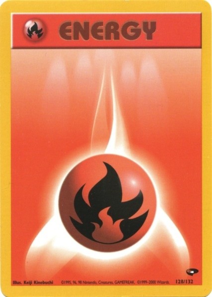 Fire Energy (128/132) [Gym Challenge Unlimited] | Gamers Paradise
