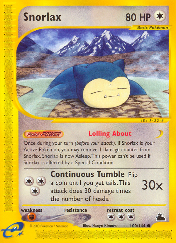 Snorlax (100/144) [Skyridge] | Gamers Paradise