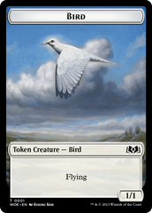 Bird // Food (0011) Double-Sided Token [Wilds of Eldraine Tokens] | Gamers Paradise