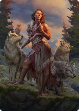 Arlinn, the Pack's Hope 1 Art Card [Innistrad: Midnight Hunt Art Series] | Gamers Paradise