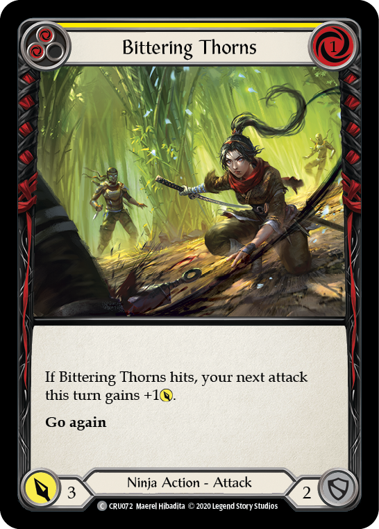 Bittering Thorns [CRU072] 1st Edition Rainbow Foil | Gamers Paradise